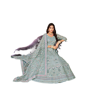 Bridal Lehenga Choli Elegant Headwear para novias - Product Image 1