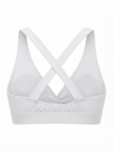 Sujetador Deportivo Personalizado para Mujer, Diseño Cruzado a Cuadros, Alta Sujeción, Spandex/Poliéster, para Correr, Yoga, Fitness, Gimnasio, Entrenamiento Atlético - Product Image 5