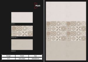 Azulejos cerámicos de pared de primera calidad de 300x600 mm para baño y cocina, con acabado brillante, mate, efecto azúcar tallado, diseño de pared interior de lujo. - Product Image 4