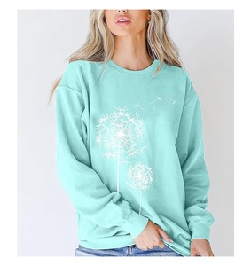 Nueva Colección Sudadera de Algodón para Mujer, de Lujo, Manga Larga, Cuello Caído, Estampada, Cómoda, Casual, Invierno, Personalizada por Delante - Product Image 3