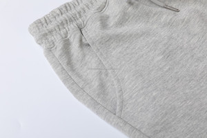 Vente en gros de shorts de haute qualité en polyester 100% français éponge avec cordon de serrage sans logo avec poche shorts unis pour hommes - Product Image 4