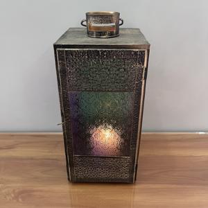 Farol Decorativo de Hierro 7x7.25x16" Hecho a Mano por Diseño Artesanal para Todas las Ocasiones Decoración del Hogar - Product Image 3