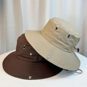 Sombrero de Pescador Liso de Algodón Suave, Gorra de Protección Solar Ligera y Transpirable, Unisex, para Uso Casual al Aire Libre y Viajes - Product Image 1