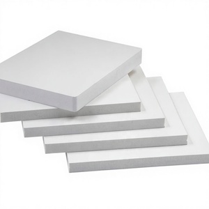 <b>Waterproof</b> Fire Resistant <b>Sheet</b> 18mm White PVC Foam Board 0.6 Density Cutting Service for Furniture Cabinet Interior Model - Product Image 1