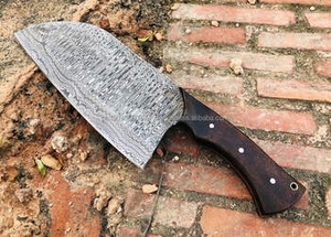 Factory Direct 8 Inch Best Selling Eco-Friendly Damascus Steel <b>Kitchen</b> Cleaver <b>Knife</b> with Rosewood Handle - Product Image 3