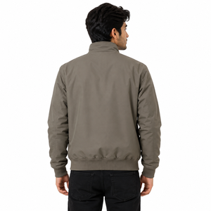 Blousons universitaires pour hommes en gros – Minimalistes, zippés, col montant, décontractés, streetwear d'hiver, vêtements d'extérieur personnalisés OEM – Fournisseur B2B USA - Product Image 3