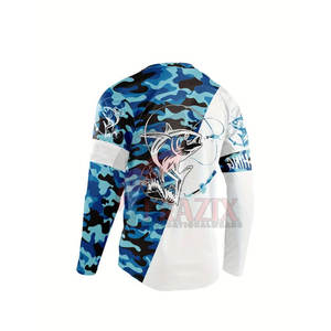 Camisa de Pesca de Secado Rápido, Transpirable, con Protección UV, Ligera, para Pesca al Aire Libre, Manga Larga, Tejido con Control de Humedad - Product Image 4