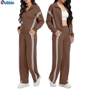 Nuevo Conjunto Deportivo Informal Personalizado para Mujer, Color Sólido, Ropa de Calle Cómoda para Adultos, Ropa de Invierno, Transpirable, Superventas - Product Image 5