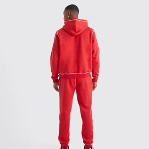 Ensemble de survêtement personnalisé de haute qualité en coton 100% délavé à l'acide, style vintage, comprenant un sweat à capuche et un pantalon de jogging - Product Image 2