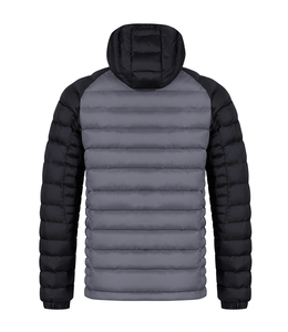 Men's Shiny Cotton Filled Puffer <b>Padded</b> Coat Hooded Regular Lightweight Winter Thick Warm <b>Waterproof</b> Canvas Front Design <b>Jackets</b> - Product Image 5