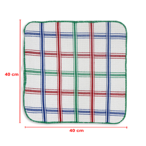 Paño de cocina con diseño de gofres, el más vendido, para limpieza, de la India, con patrón a cuadros, a precio de fábrica. - Product Image 6