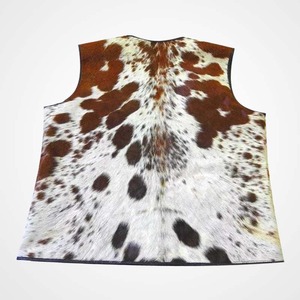Chaleco Vaquero de Cuero Genuino con Pelo de Vaca Estilo Vintage Años 80 para Hombre - Product Image 2