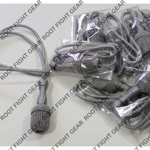 Noeud d'épée fabriqué à la main cordon de Style argenté conception de gland fin pour l'équipement de défense personnelle Regalia Performances Cosplay robes - Product Image 5