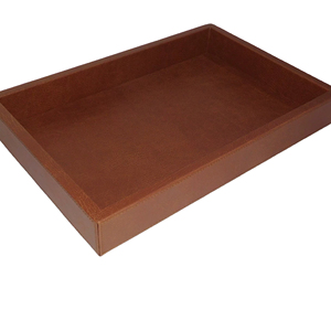 Plateau de service avec design en similicuir - Product Image 1