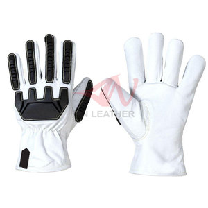 Gants de protection en cuir TPR de qualité supérieure, résistants et confortables, avec protection anti-chocs et respirabilité. - Product Image 3