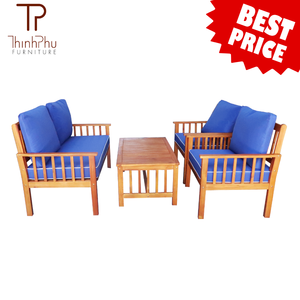 Best Seller SIMON 6-Piece Acacia Wood Sofa Set-Modern Italian Design <b>Foldable</b> Indoor/Outdoor <b>Garden</b> Furniture for Hotel Villa - Product Image 5