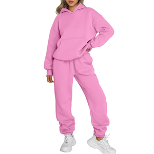 Conjunto Deportivo al por Mayor - Conjuntos Deportivos Premium para Mujer: Color Sólido, Corte Holgado, Ropa Deportiva de Alta Calidad para Mujer - Product Image 1