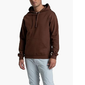 Sajjawal Hooded Zipper-Up Regular Fit Polyester/Cotton Fleece Heavyweight Solid Breathable Eco-Friendly <b>Waterproof</b> Men's - Product Image 2