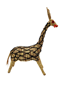Jirafa de Paja Natural Hecha a Mano, Adorno Decorativo de Animal, Accesorio Sostenible para Decoración del Hogar, para Minoristas y Mayoristas - Product Image 1