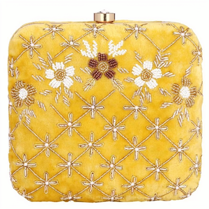 Bolso de mano con bordado Zari, bolso de noche indio bordado, bolso de mano para bodas indias, bolso de mano para fiestas navideñas, artículo de regalo. - Product Image 3