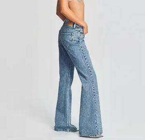 Jean en denim pour homme, usage extérieur, décontracté, fabrication professionnelle, nouveau style, anti-plis, 100 % coton, fermeture éclair - Product Image 2