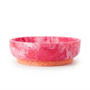 Tazón de Resina Ondulado Hecho a Mano de Lujo, con Acabado de Mármol, Forma Orgánica, para Servir Ensaladas, Frutas, Centro de Mesa para Hogar o Restaurante - Product Image 5