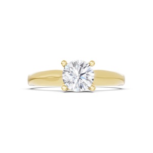 Anillo de Diamantes Solitario con Banda de Oro Trenzada Elegante de Primera Calidad, Joyería Fina Escultural Moderna, Diseño Personalizado Disponible para la Venta - Product Image 3