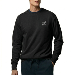 Sweat-shirt pour homme, coupe ample, style sweat à capuche en molleton épais, col rond, chaud pour l'hiver, mode décontractée - Product Image 5