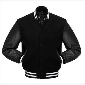 Veste universitaire unisexe personnalisée Shaheen Fit, imperméable, tissu polaire polyester/coton 440g, col mandarin, logo au dos, hiver - Product Image 1