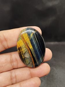 Piedra Preciosa de Ojo de Tigre de Alta Calidad, Cabujón de Piedra Amarilla Natural para la Fabricación de Joyas y Colgantes - Product Image 6