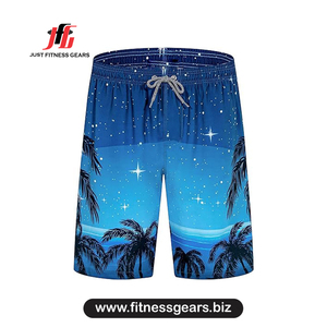Shorts décontractés pour hommes de haute qualité, confortables, respirants, écologiques, séchage rapide, mode estivale, motif uni, taille élastique - Product Image 2