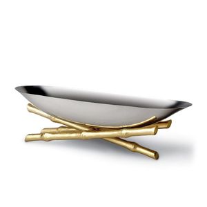 Plateau rectangulaire de luxe en laiton martelé doré, texture ondulée, pour service, décoration, vanité, maison, cuisine, centre de table - Product Image 5