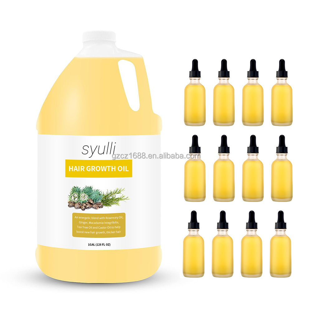 Syulli olio per la crescita dei capelli gallone tamburo all'ingrosso della fabbrica prezzo all'ingrosso olio di rosmarino crescita dei capelli gallone