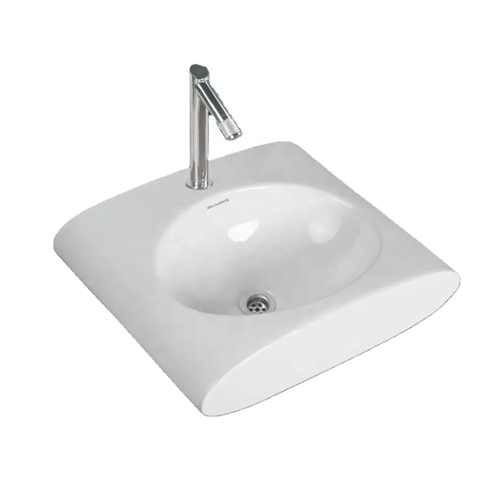 Vistaar Marke Export qualität Keramik Sanitär produkte Square Basin Modernes neues Design Hand wasch tischplatte von India OEM