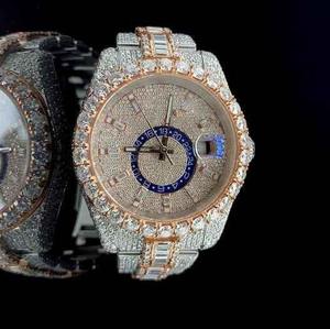 Dernière Montre de Luxe Moissanite Iced Out Style Hip Hop pour Hommes à Prix de Gros - Product Image 1