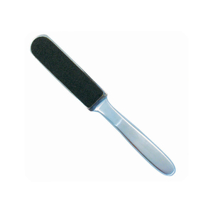 Limas para pies de alta calidad, de acero inoxidable de grado quirúrgico, limas para pies de spa, herramientas duraderas de papel de lija para el cuidado de los pies, limas para pies OEM ODM - Product Image 2
