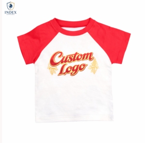 Index Apparel Women's White <b>Red</b> Raglan Sleeve Crew Neck Printed Casual T-Shirt Spring Summer Wear - Product Image 1