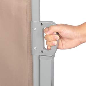 มือจับอลูมิเนียมกลางแจ้งทรงห้าเหลี่ยมดึงหลังคาสีน้ำตาลสำหรับพาร์ทิชันสำนักงานระเบียงกระจกบังลมแยก - Product Image 3