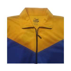 Venta al por mayor de verano de colores amarillos cremallera de calentamiento transpirable ropa deportiva de los hombres al aire libre chaqueta para correr - Product Image 3