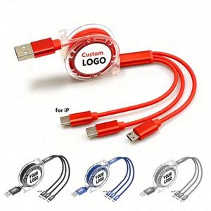 Cable de Datos para Teléfono Móvil 3 en 1 con Logotipo Personalizado, Carga Rápida USB Micro Tipo C Android con Cable Múltiple, Regalo Promocional al por Mayor - Product Image 6