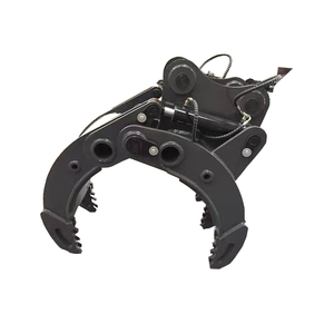 Godet grappin rotatif hydraulique 360° pour bois et roches avec moteur et engrenages, accessoires de terrassement pour mini-pelleteuse, direct usine - Product Image 5