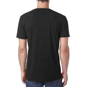 Camisetas de Cuello en V 100% Algodón para Hombre, Precio Económico, Venta Caliente, Logotipo Personalizado Impreso, Corte Holgado - Product Image 2