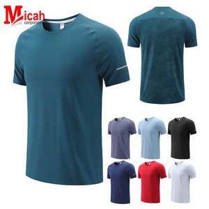 T-shirt de sport pour homme à séchage rapide, manches courtes, décontracté, imprimé toile multicolore, anti-plis, personnalisé, nouvelle collection 2026, respirant pour l'entraînement - Product Image 4