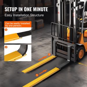 Heavy Duty 72 \ "forcella in acciaio al carbonio 5.5 \" larghezza 1 paio giallo accessori per carrelli elevatori per Pallet carrello elevatore - Product Image 5