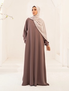 Tenue de prière maxi pour femmes, style Nida Royal, entièrement couvrante, pour usage quotidien, avec hijab et niqab saoudiens, ouverture frontale, antistatique, faite à la main, pour le Ramadan - Product Image 1