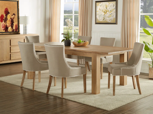 Mesa de Comedor Nórdica de Madera Maciza con Vidrio Templado, Mesa Rectangular Simple de Mármol para Uso Doméstico, Muebles de Comedor - Product Image 3