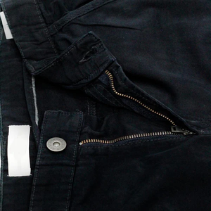 Men's <b>Black</b> Cargo Shorts Mid Waist Solid Color Canvas Casual Style Button Fly Breathable Pocket Design Bermuda Length - Product Image 6