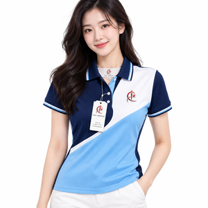 Camisas Casuales Transpirables de Mezcla de Poliéster/Algodón al por Mayor para Mujer con Logotipo Bordado Personalizado a Precio Económico y Servicio OEM - Product Image 1
