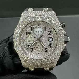 Reloj de Lujo con Moissanita de Calidad Premium para Exportación, Estilo Hip Hop - Product Image 4