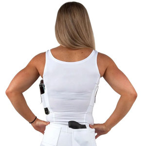 Camiseta sin mangas con bolsillo oculto para pistola, funda de ocultación ejecutiva para pistola, camisetas sin mangas con bolsillo para pistola para damas - Product Image 6